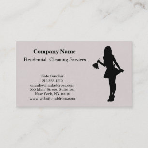 Modern Professional Cleaning Service Business Card