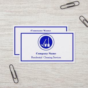 Modern Professional Cleaning Service Business Card