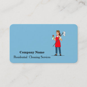Modern Professional Cleaning Service Business Card