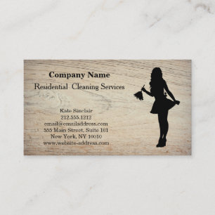 Modern Professional Cleaning Service Business Card