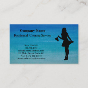 Modern Professional Cleaning Service Business Card