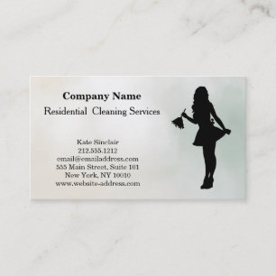 Modern Professional Cleaning Service Business Card