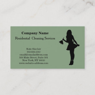 Modern Professional Cleaning Service Business Card