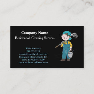 Modern Professional Cleaning Service Business Card