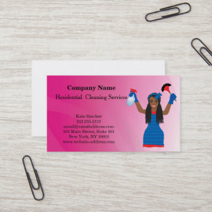 Modern Professional Cleaning Service Business Card