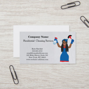 Modern Professional Cleaning Service Business Card