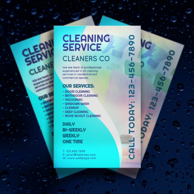 Modern professional cleaning service Flyer (Creator Uploaded)