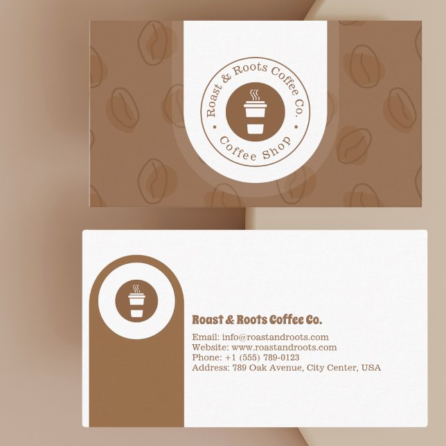 Modern Professional Coffee Business Card (Creator Uploaded)