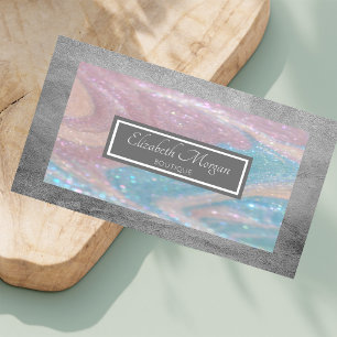 Modern Professional Colourful Glitter  Frame Business Card