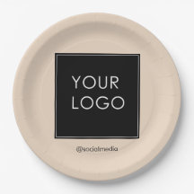 Modern Professional Company Business Logo Beige