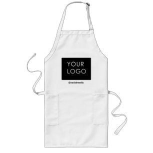 Modern Professional Company Business Logo Long Apron