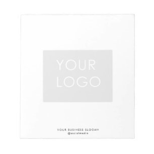 Modern Professional Company Business Logo White   Notepad