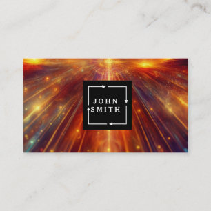 Modern Professional Cool Abstract Art Business Card