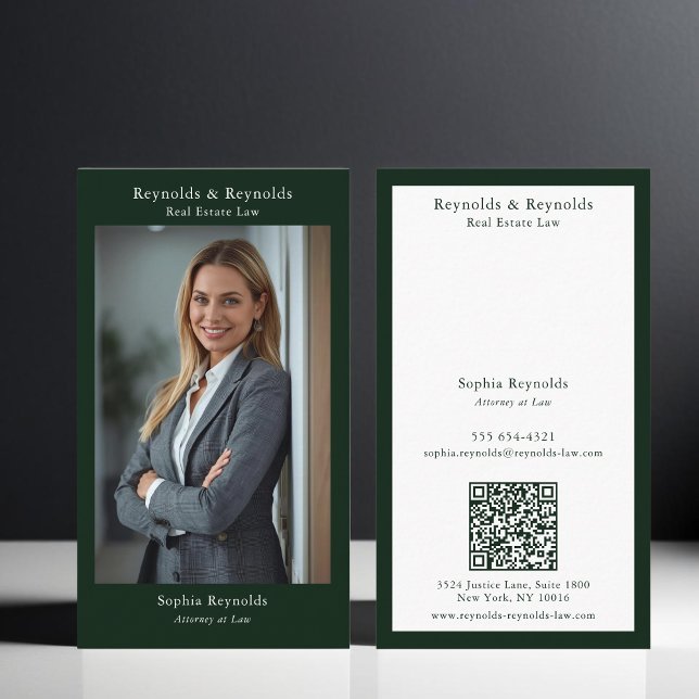 Modern Professional Corporate Networking Photo Business Card (Creator Uploaded)