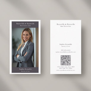 Modern Professional Corporate Networking Photo Business Card