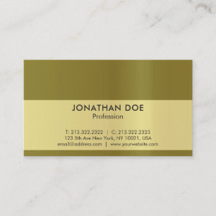 Modern Professional Creative Black and Gold Luxe Business Card