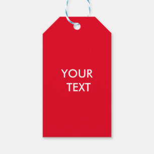 Modern Professional Custom Brand Red Gift Tags