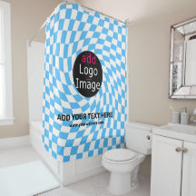 Modern Professional Custom Business Chequered Blue