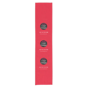 Modern Professional Custom Business Chic Red Short Table Runner