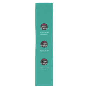 Modern Professional Custom Business Emerald Green Short Table Runner