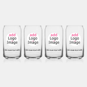 Modern Professional Customisable Business Chic  Can Glass