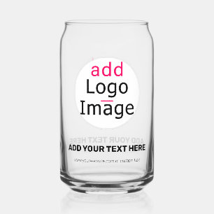 Modern Professional Customisable Business Chic  Can Glass