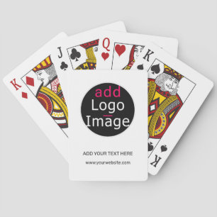 Modern Professional Customisable Business  Playing Cards
