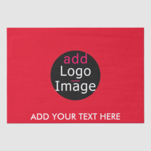 Modern Professional Customisable Business Red Tissue Paper
