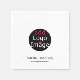 Modern Professional Customisable Business White Napkin