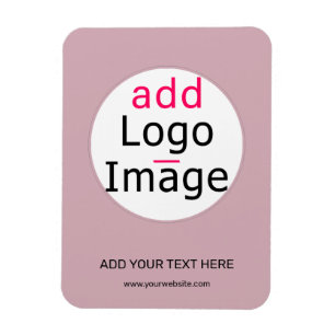 Modern professional customisable dusty rose hue magnet