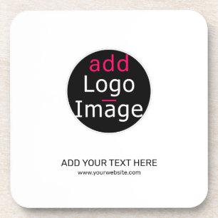 Modern Professional Customizable Business White Coaster