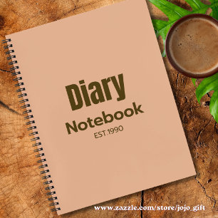 Modern Professional design cute pink diary chic Notebook