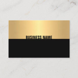 Modern Professional Elegant Black Gold Template Business Card
