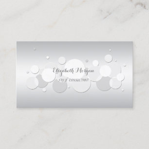 Modern Professional Elegant, Circles Business Card