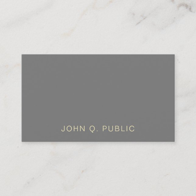 Modern Professional Elegant Creative Luxury Business Card (Front)