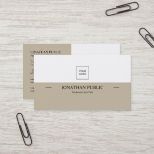 Modern Professional Elegant Creative Plain Logo Business Card