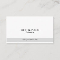 Modern Professional Elegant Grey White Simple Chic
