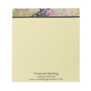 Modern Professional Elegant Minimalist Mixed Media Notepad