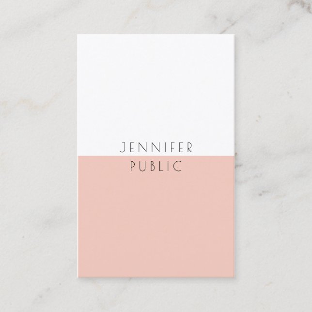 Modern Professional Elegant Minimalist Template Business Card (Front)