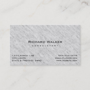 Modern Professional elegant Plain Grey Stone Business Card
