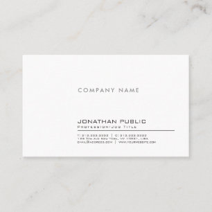 Modern Professional Elegant Simple Company Business Card