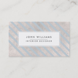 Modern Professional Elegant Striped Chic Business Card