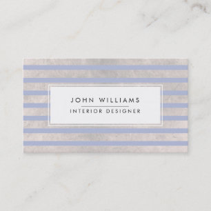 Modern Professional Elegant Striped Chic Business Card