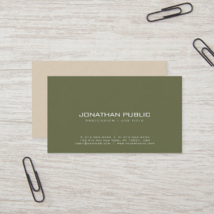 Modern Professional Elegant Trendy Luxury Texture Business Card