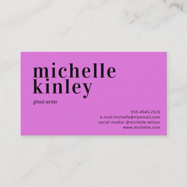 Modern professional elegant trendy networking business card (Front)