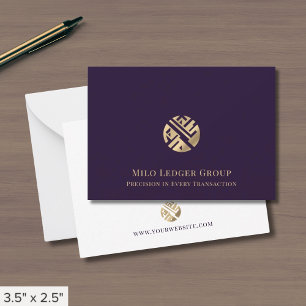 Modern Professional Geometric Logo  Card