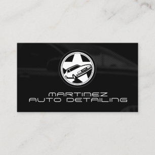 Modern professional giant logo automotive business card