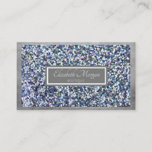 Modern Professional Glitter,Sparkles, Frame Business Card