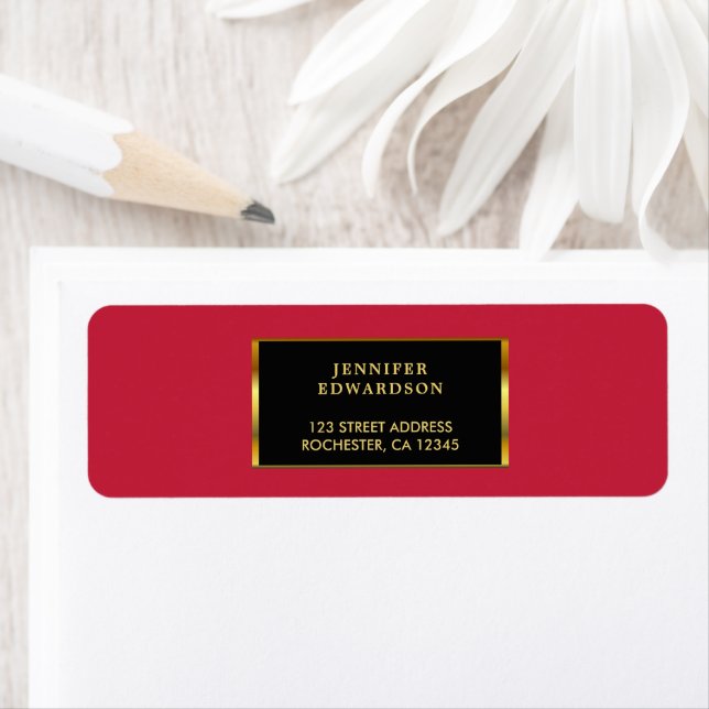 Modern professional gold black cardinal red (Insitu)