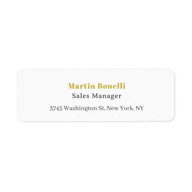 Modern Professional Gold Black & White Serif Font (Front)
